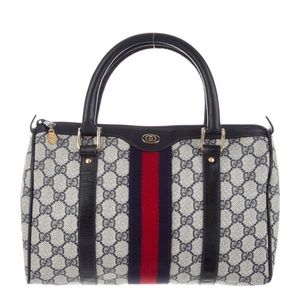 ❌ sold ❌ Vintage Gucci Web Boston Bag
